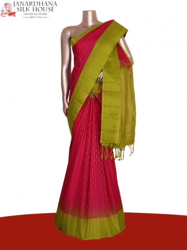 Exclusive Handloom Thread Weave Soft Silk Saree